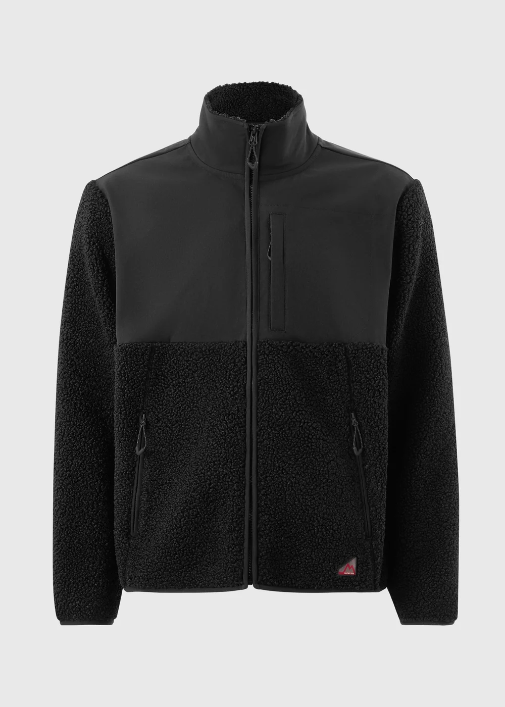 Black Panel Full Zip Fleece - S Image 1