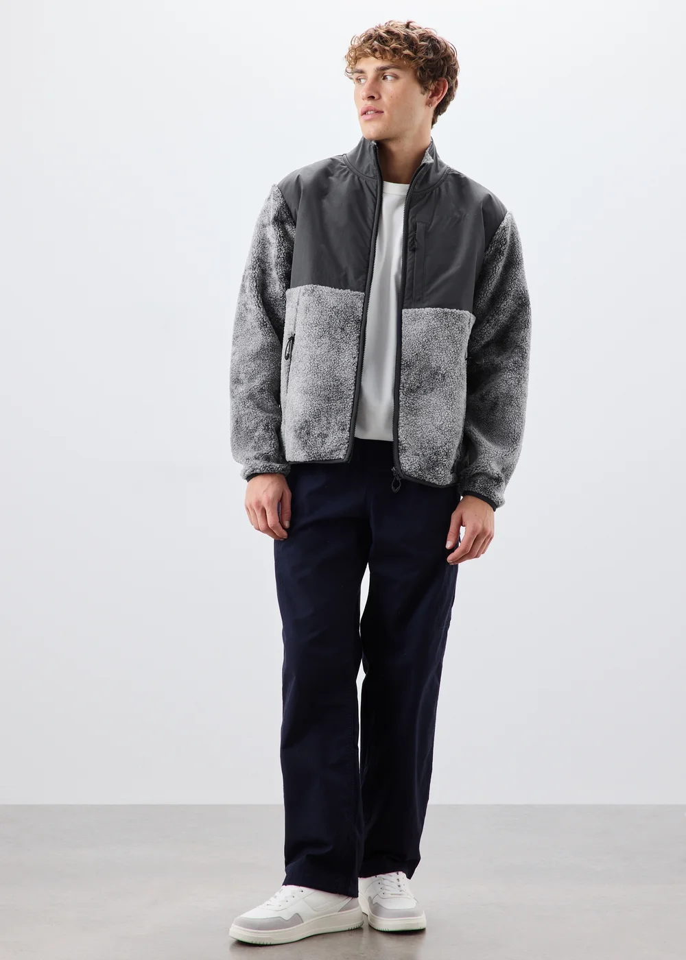 Grey Full Zip Fleece - S Image 1