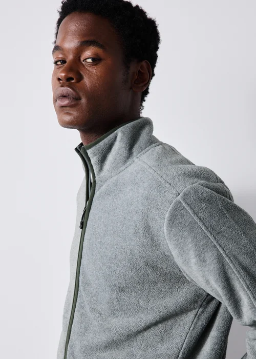 Grey Full Zip Fleece - S Image 3