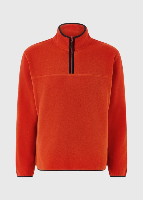 Orange Half Zip Fleece - S Image 4