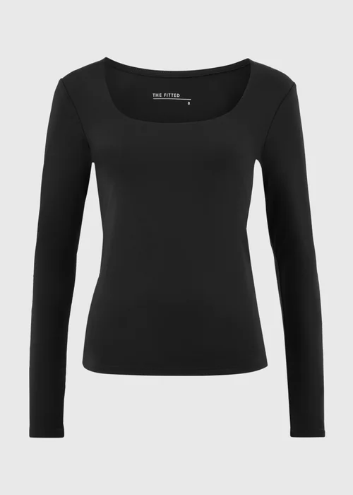 Black Low Neck Top - 8 Image 3