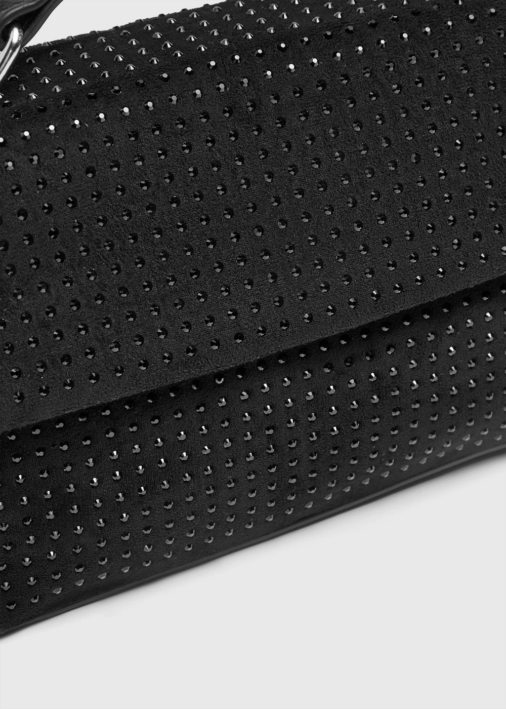 Black Diamante Bag - One Size Image 2