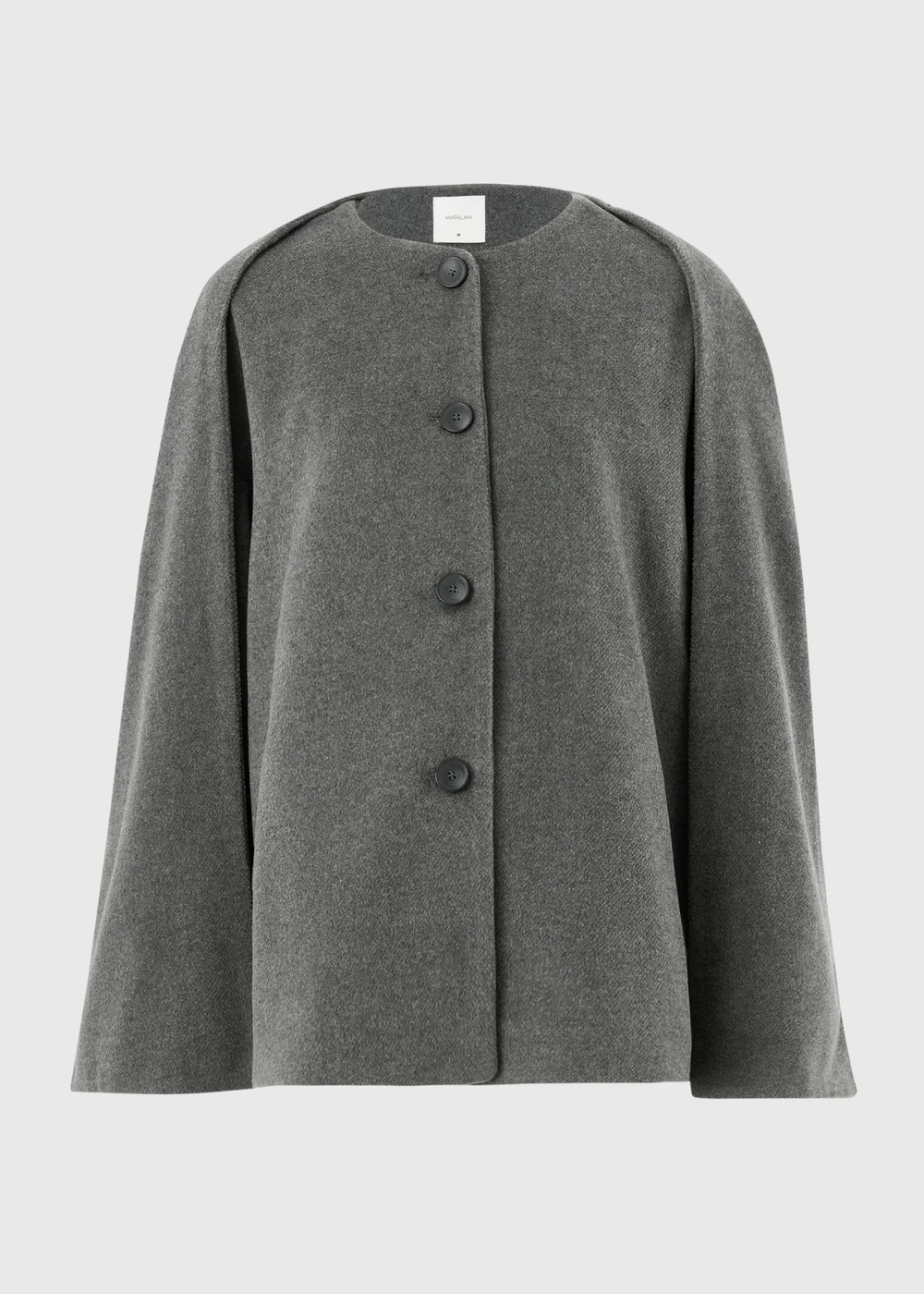 Grey Scarf Coat - S Image 6