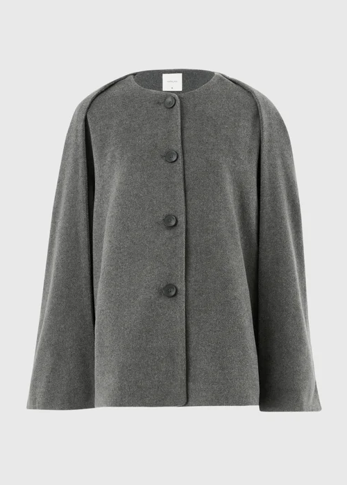 Grey Scarf Coat - S Image 6