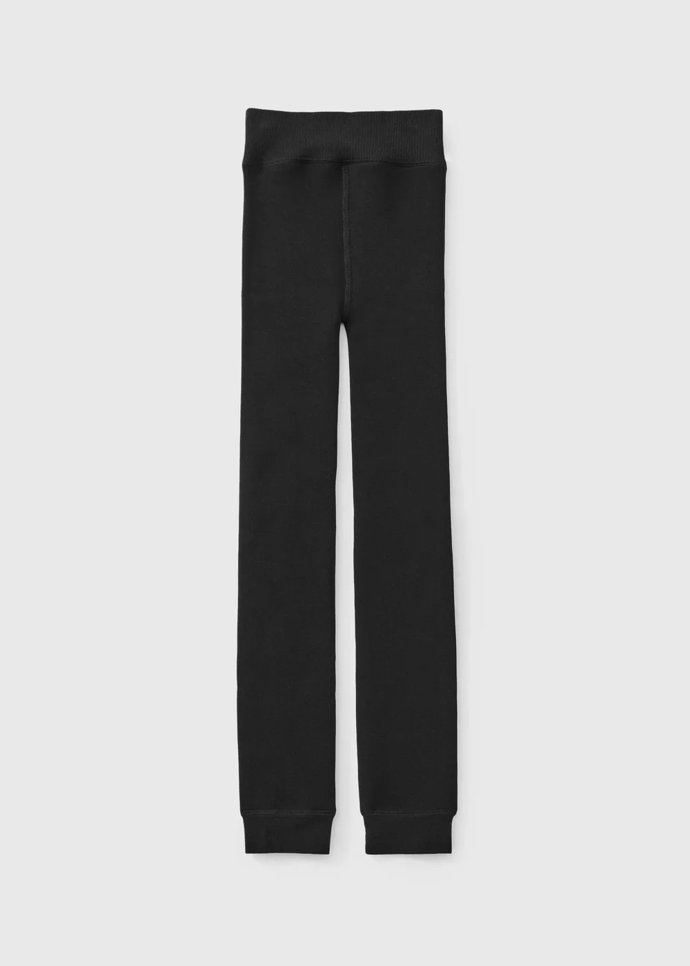 Girls Black Plush Lined Leggings (8-13yrs) - 8-9 yrs Image 1