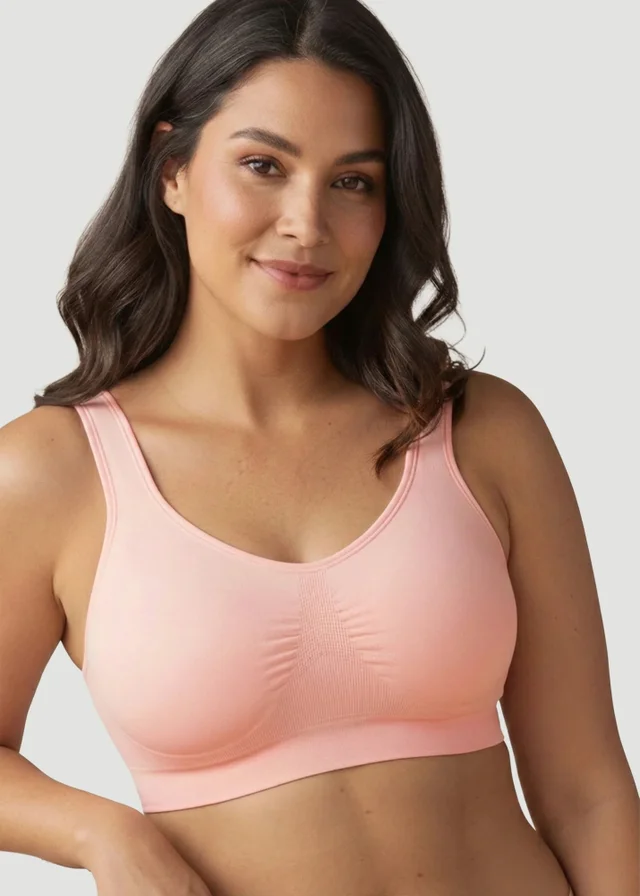 Conturve Blush Pink Daily Comfort Throw On Wirefree Bra