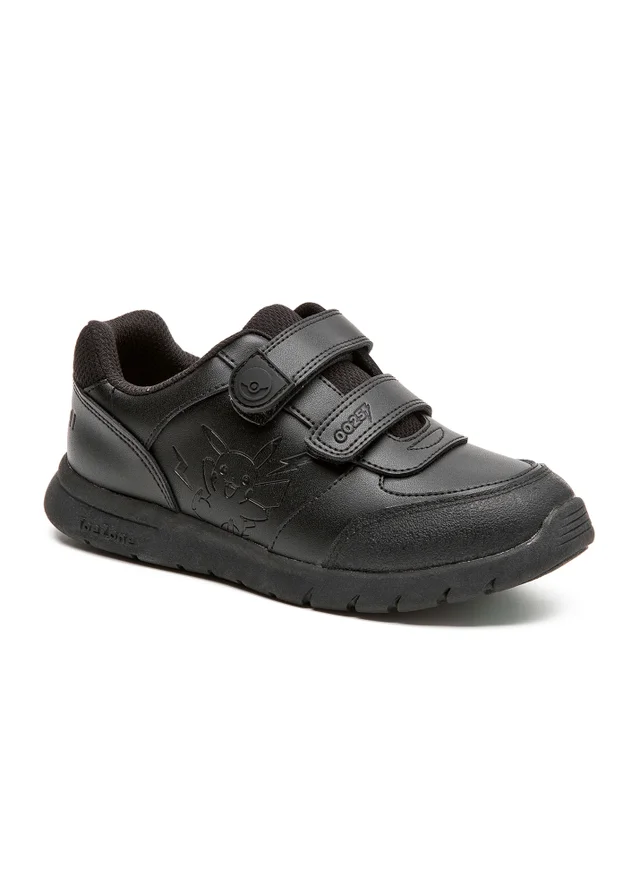 ToeZone Pokemon Character Black Rip Tape School Shoes (Younger 8 - Older 2)