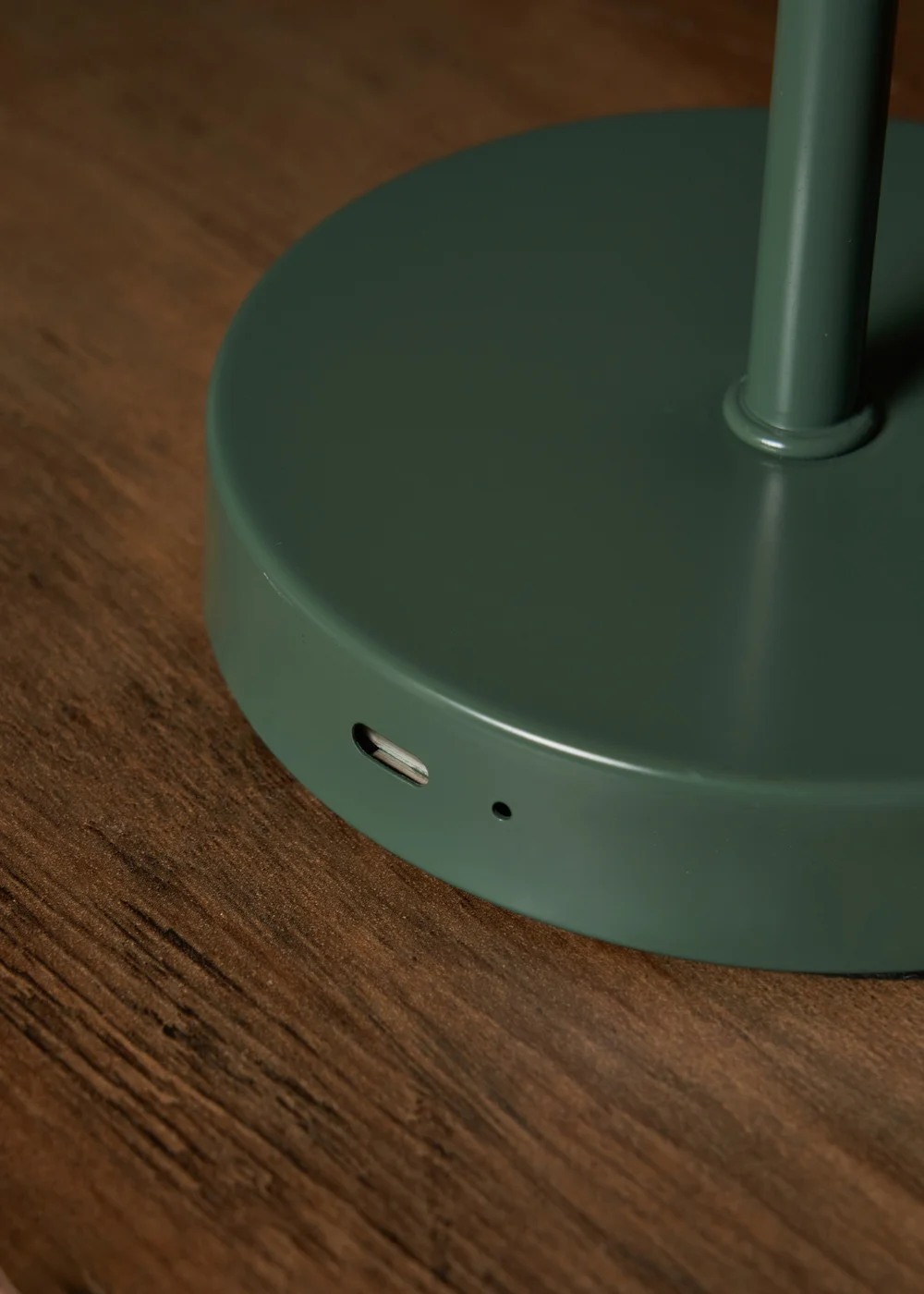 BHS Semi Dome USB-C Rechargeable Table Lamp Green - One Size Image 3