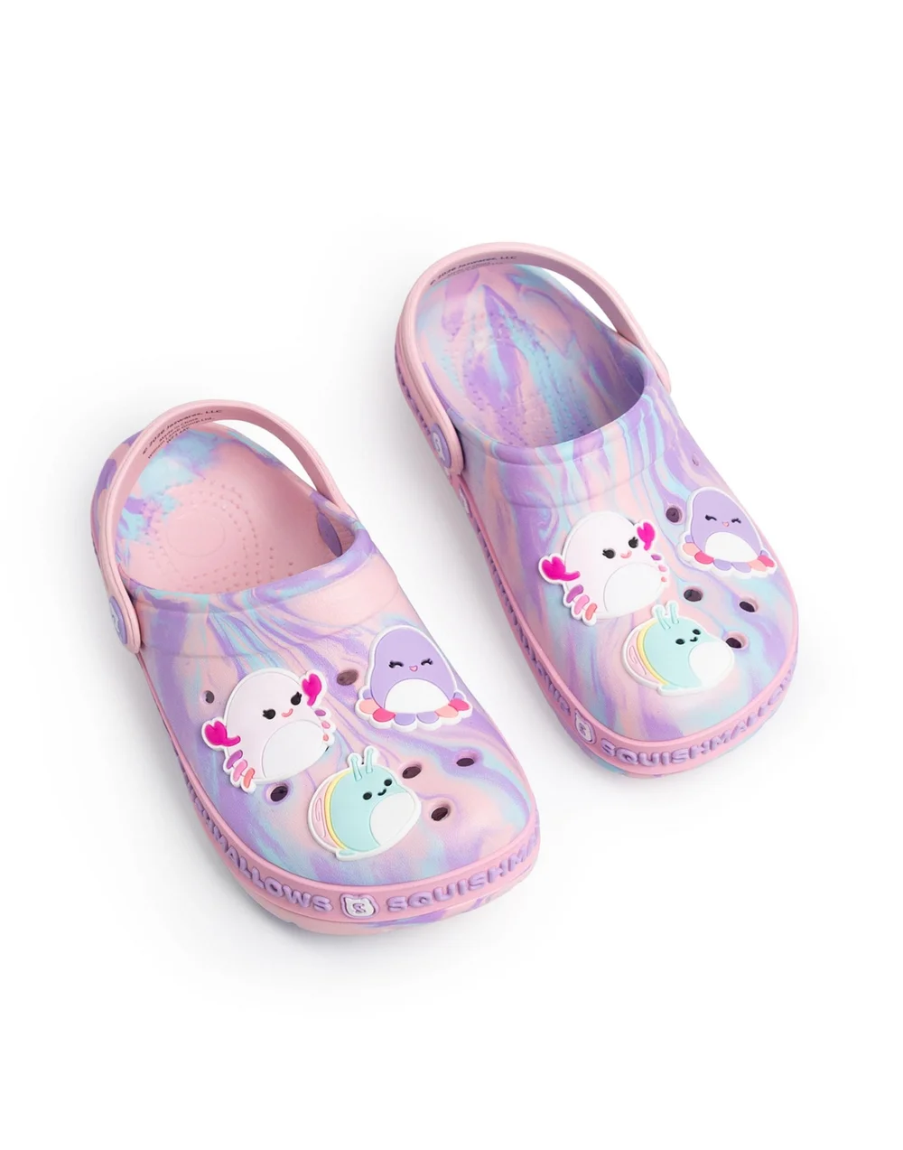 Vanilla Underground Squishmallows Girls Pink Multi Character Clogs (12-5 UK Child) - 3 Infants Image 1