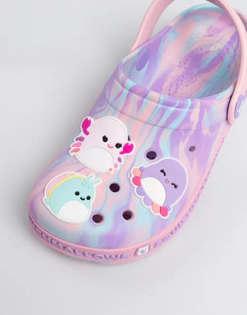 Vanilla Underground Squishmallows Girls Pink Multi Character Clogs (12-5 UK Child) - 3 Infants Image 3