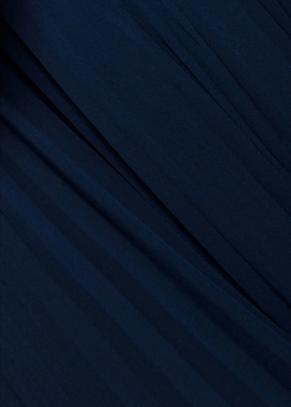 Goddiva Navy Scalloped Lace Bodice Pleated Chiffon A Line Maxi Dress - 6 Image 4