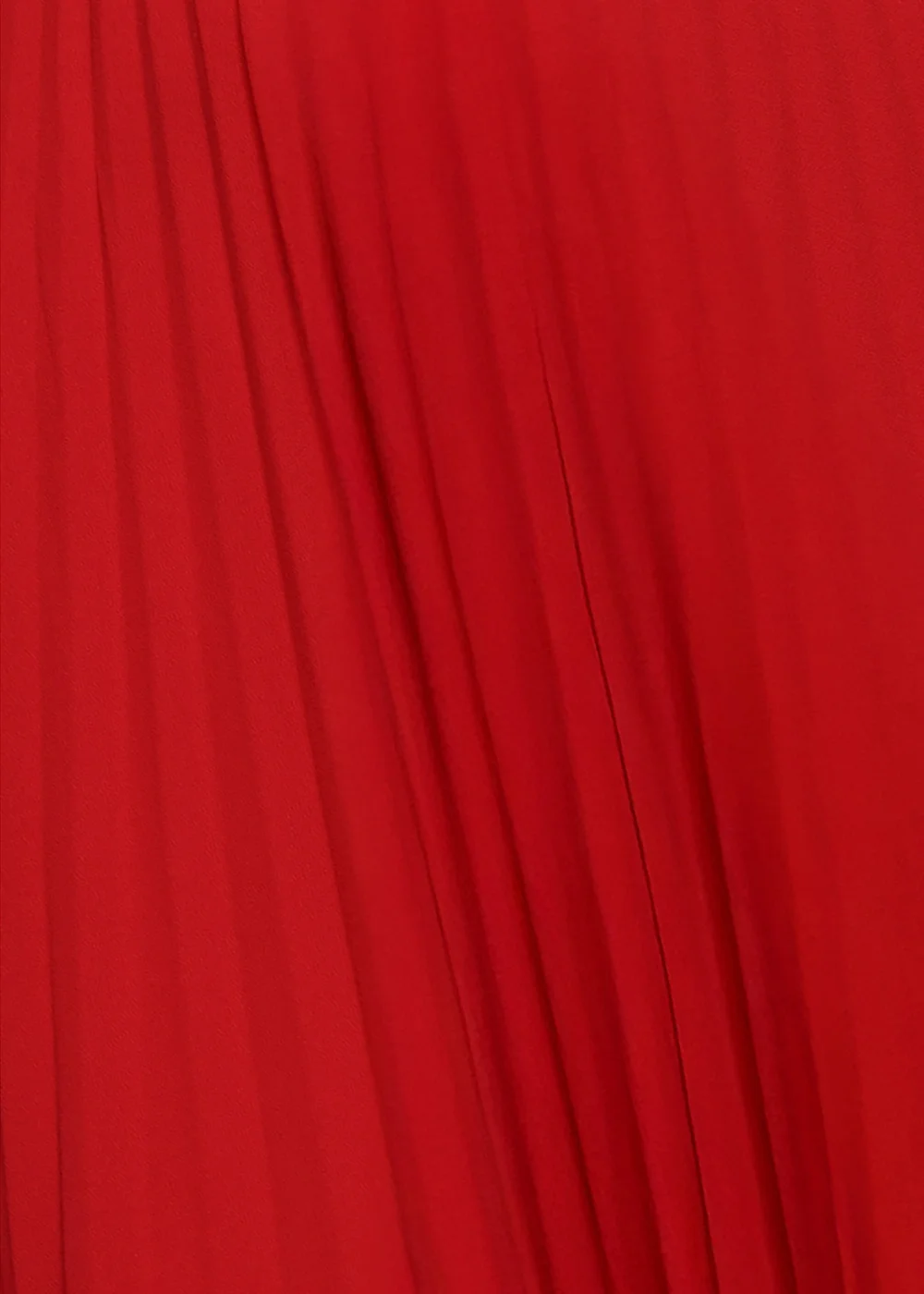 Goddiva Red Scalloped Lace Bodice Pleated Chiffon A Line Maxi Dress - 14 Image 4