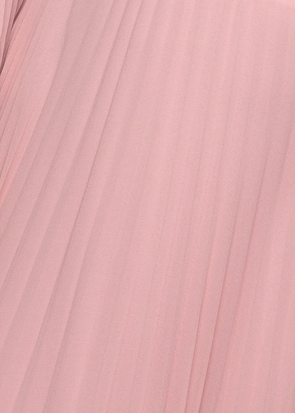 Goddiva Blush Pink Scalloped Lace Bodice Pleated Chiffon A Line Maxi Dress - 16 Image 4