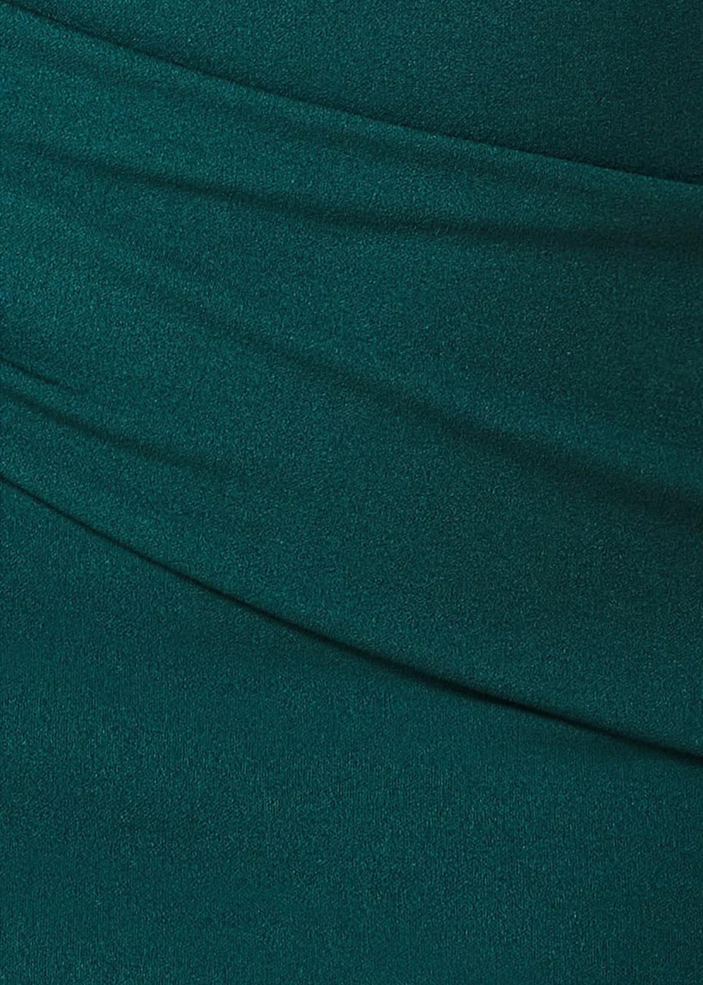 Goddiva Emerald Green Bardot Pleated Midi Dress - 10 Image 4