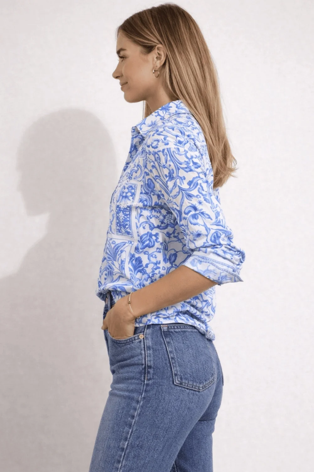 Style Cheat Blue Paisley Shirt - 12 Image 2