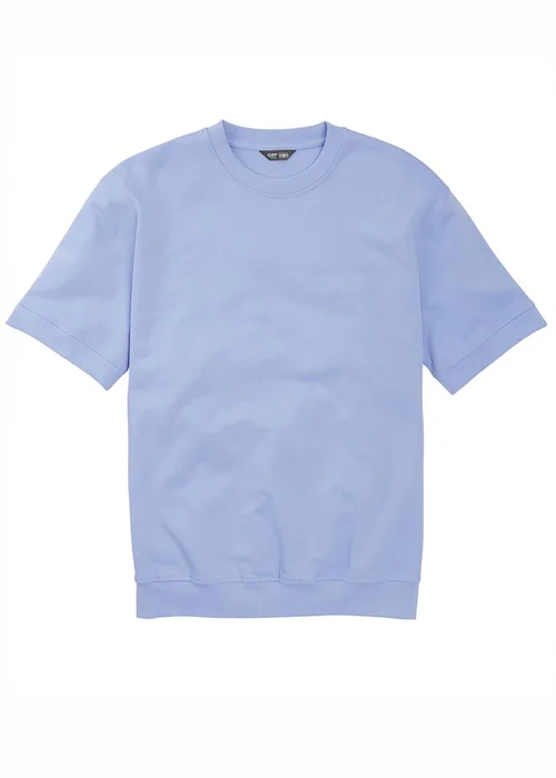 Cotton Traders Blue Sky Cotton Short Sleeve Sweatshirt - 3XL Image 4