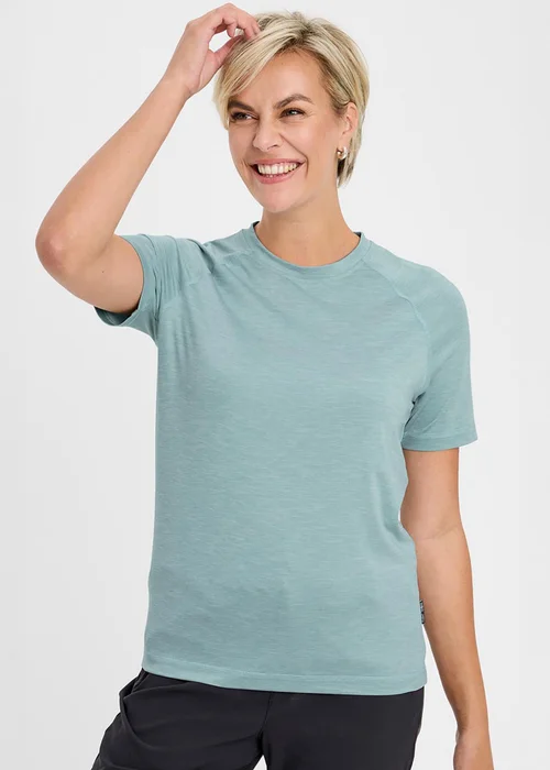 Cotton Traders Iced Aqua Breathable Crew Neck T-Shirt - 3XL Image 2