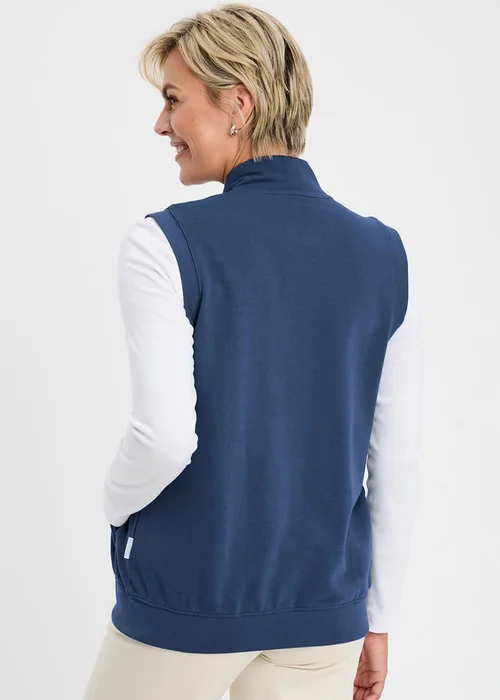 Cotton Traders Admiral Sleeveless Zip Through Top - L Image 4