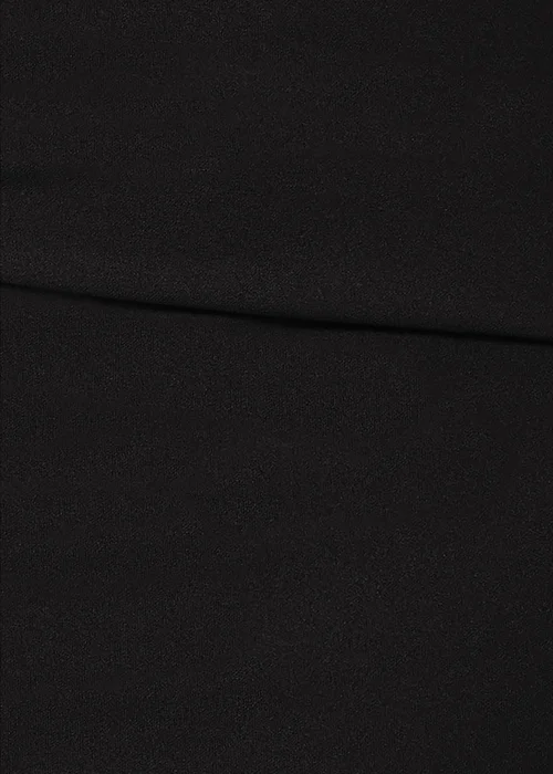 Goddiva Black Bardot Pleated Midi Dress - 10 Image 4