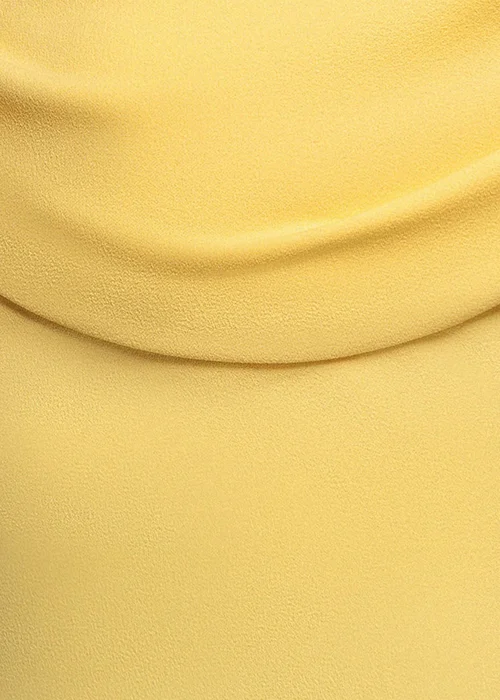 Goddiva Butter Yellow Sash One Shoulder Bardot Maxi Dress - 18 Image 4