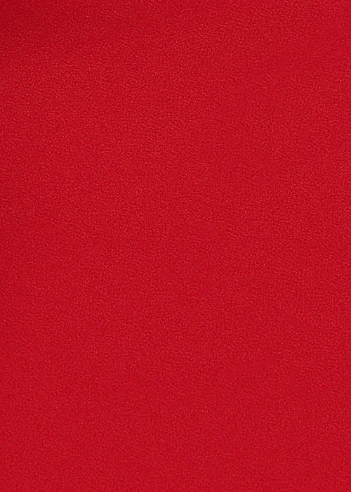 Goddiva Red Satin Plunge Neck Bardot Scuba Maxi Dress - 12 Image 4