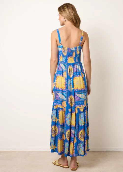 Blue Vanilla Blue Vibrant Strappy Dress - L Image 4