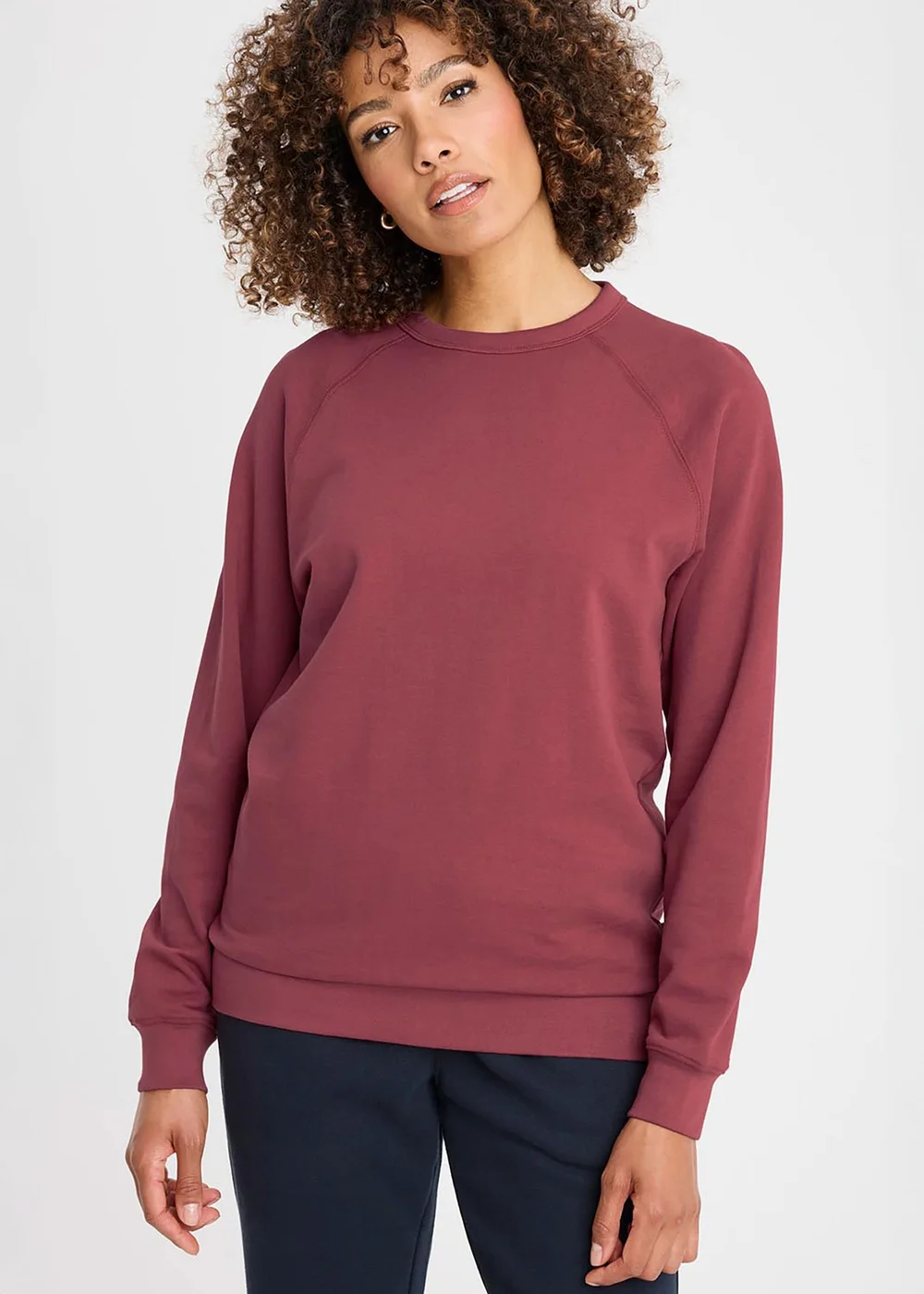 Cotton Traders Antique Pink Cotton Sweatshirt - L Image 1
