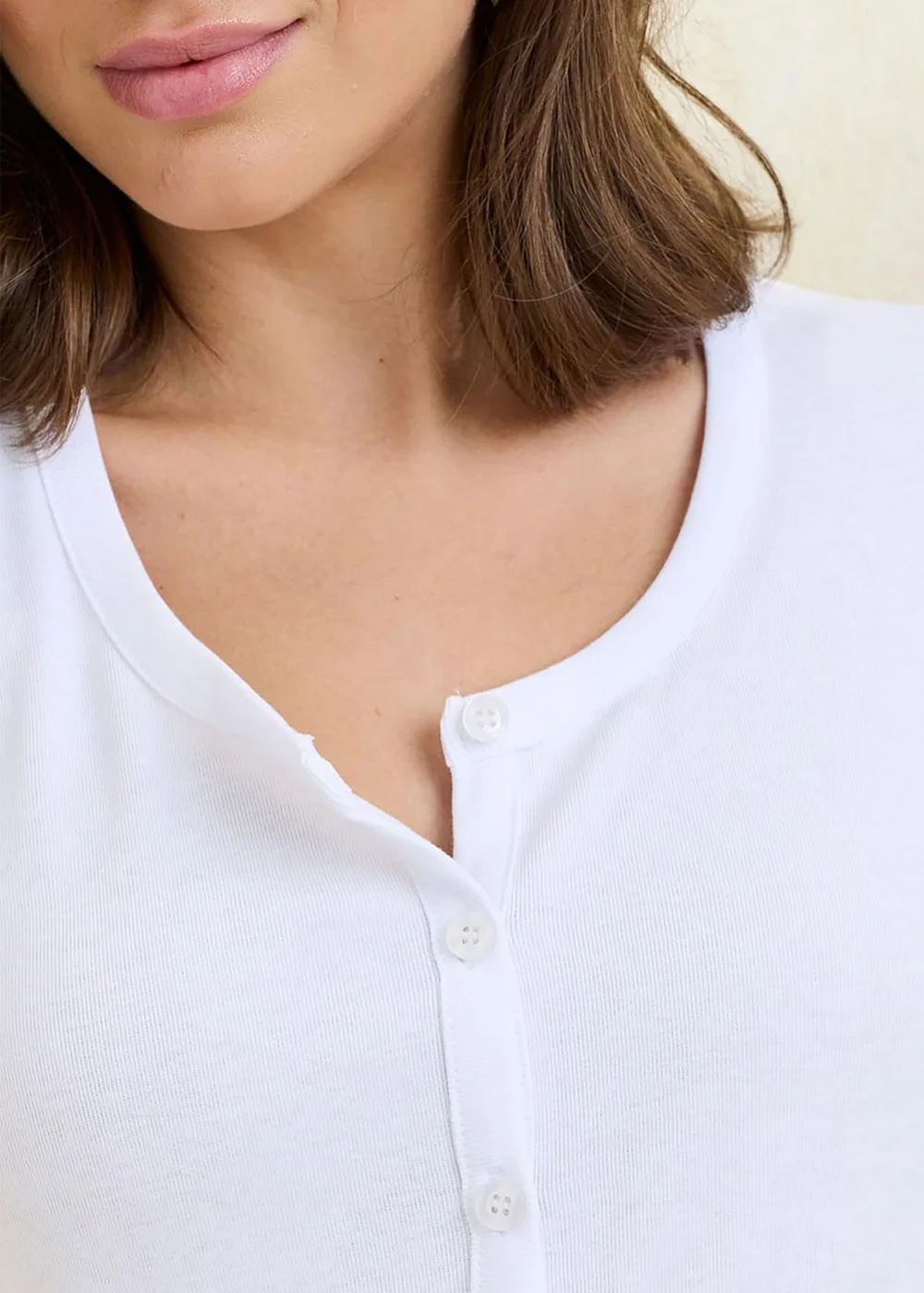 Cotton Traders White Wrinkle Free Short Sleeve Cardigan - 12 Image 2