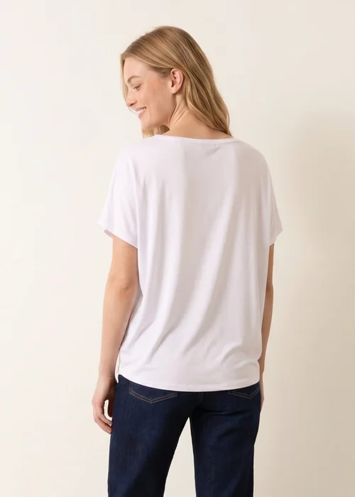 Blue Vanilla White Patchwork Denim Dog Top - One Size Image 4