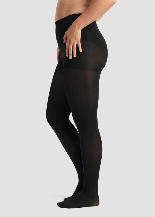 Conturve Black 120 Denier Tear Proof Shaping Tights - XS Image 3