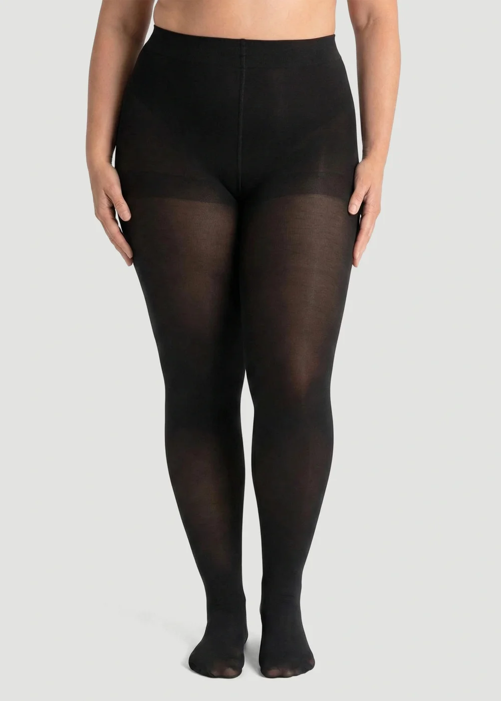 Conturve Black 120 Denier Tear Proof Shaping Tights - XS Image 1