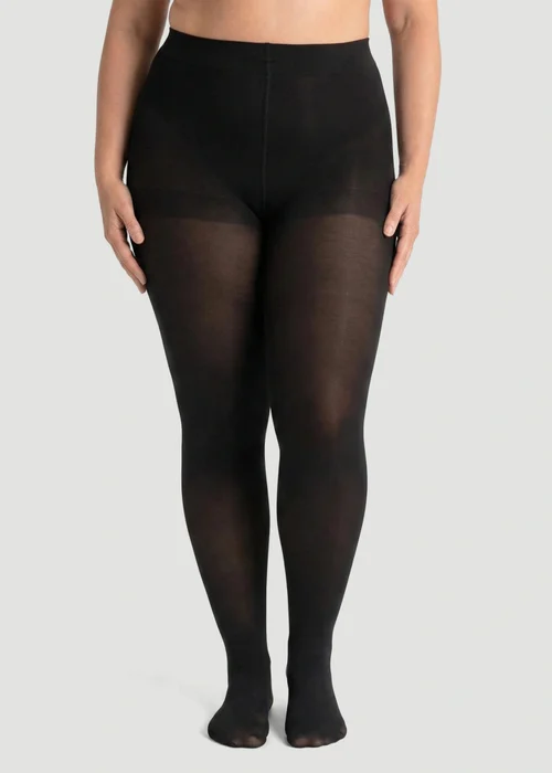 Conturve Black 120 Denier Tear Proof Shaping Tights - XS Image 1