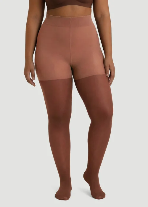 Conturve Brown 70 Denier Tear Proof Shaping Tights - 3XL Image 1