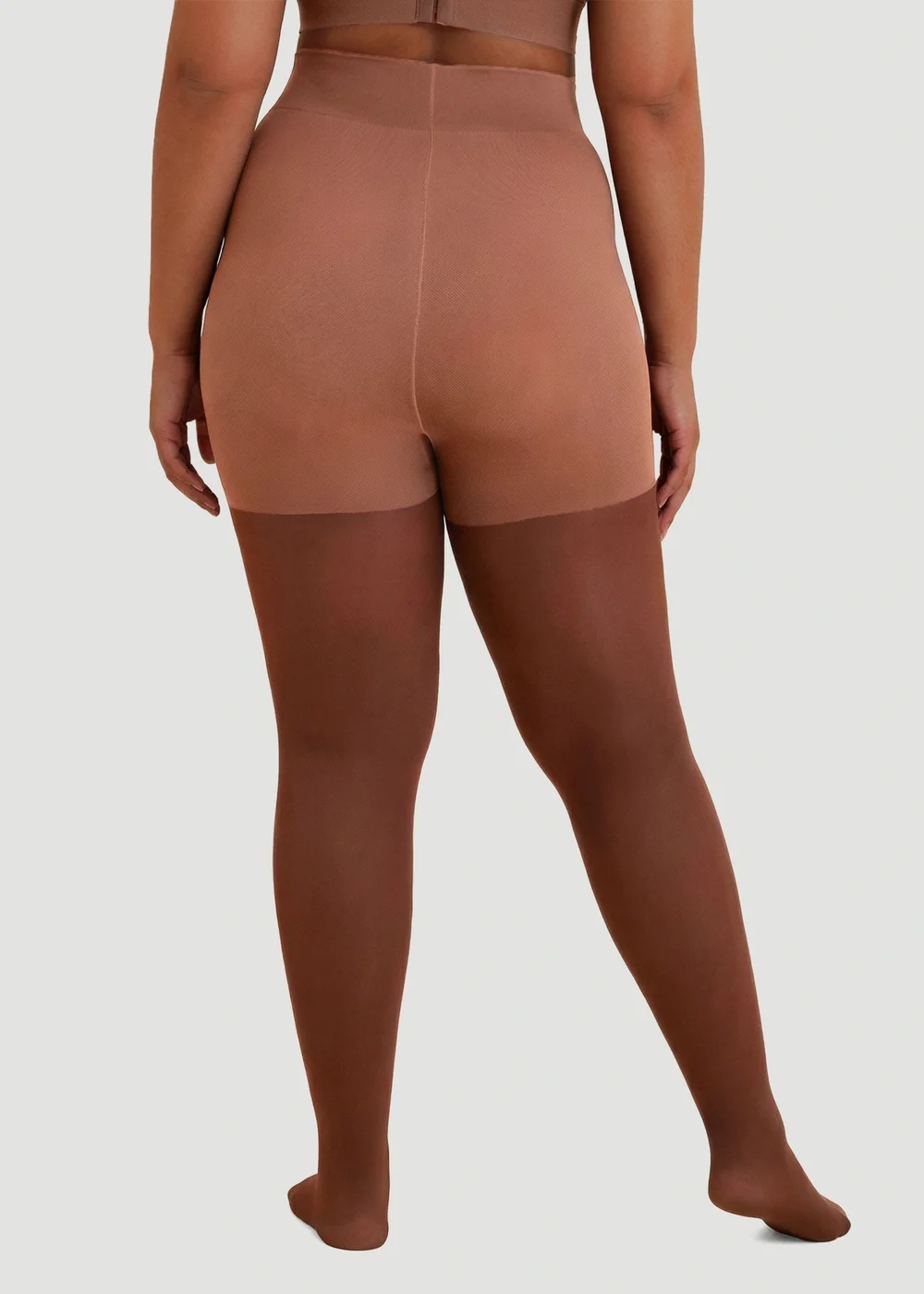Conturve Brown 70 Denier Tear Proof Shaping Tights - 3XL Image 2