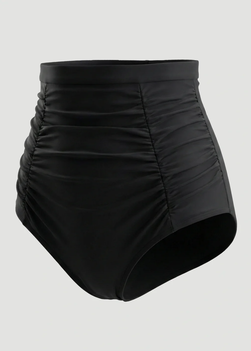 Conturve Black High Waisted Shaping Bikini Bottom - 3XL Image 1