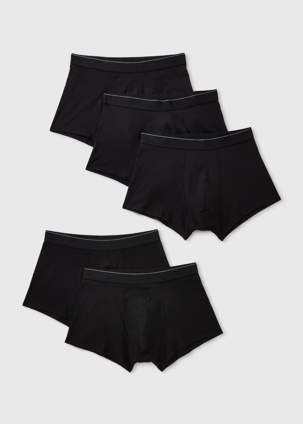 5 Pack Black Hipster Boxers - XS Image 1