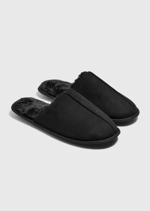 Black Mule Snug Slippers - 6 Image 1