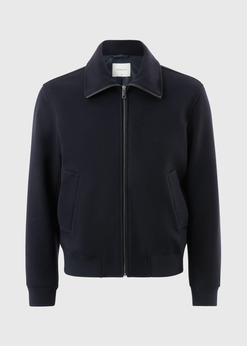 Navy Funnel Neck Bomber Jacket - XS Image 5