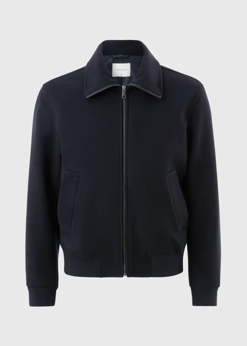 Navy Funnel Neck Bomber Jacket - XS Image 5