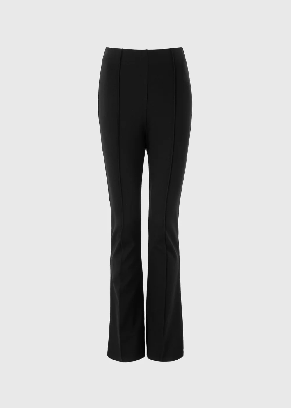 Black Ponte Kick Flare Trousers - 8/L29 Image 1