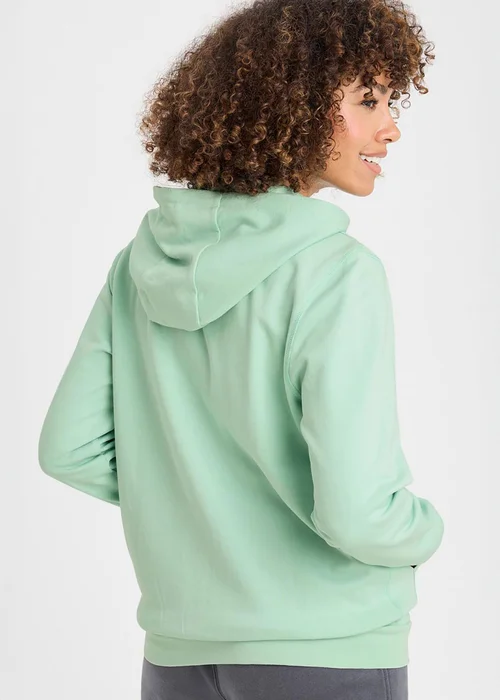 Cotton Traders Light Aqua Cotton Hooded Zip Through Sweat Top - 2XL Image 4