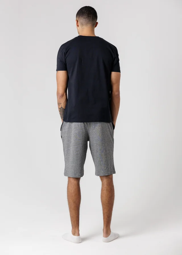 Tokyo Laundry Black Crew Neck Logo T-Shirt & Shorts Pyjama Set