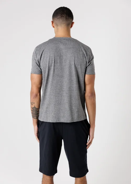 Tokyo Laundry Grey Crew Neck Logo T-Shirt & Shorts Pyjama Set - XL Image 2