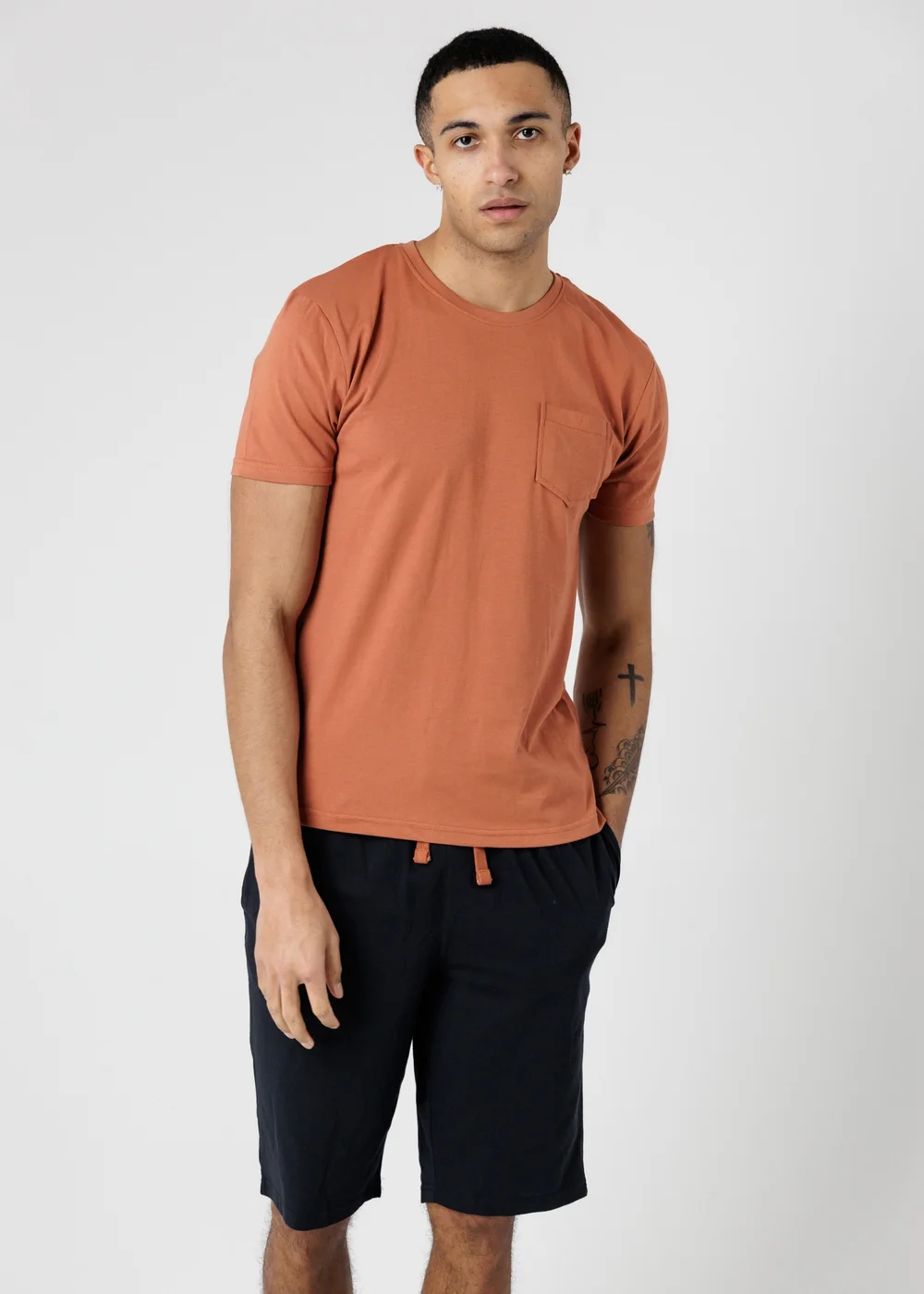 Tokyo Laundry Copper Cotton Crew Neck T-Shirt & Shorts Pyjama Set - XL Image 1