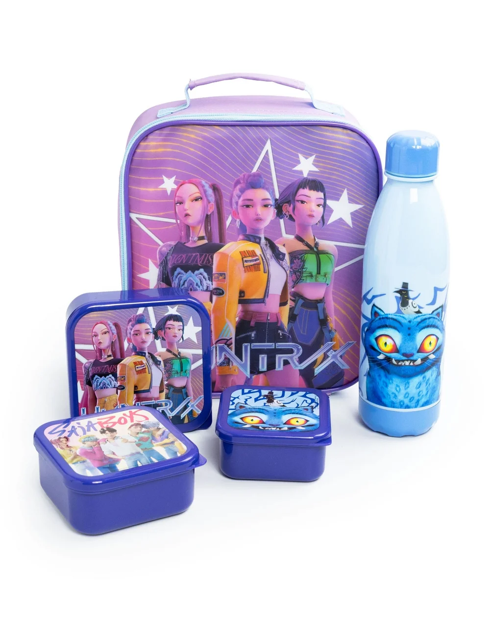 Vanilla Underground K-Pop Demon Hunters Girls Multicoloured 5-Piece Lunch Bundle - One Size Image 1