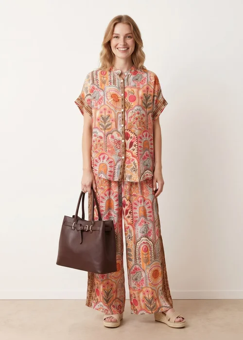 Blue Vanilla Multi Shirt Trouser Co-Ord Set - L/XL Image 1