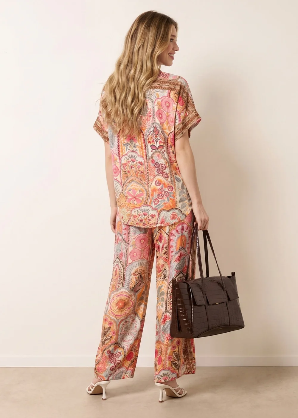Blue Vanilla Multi Shirt Trouser Co-Ord Set - L/XL Image 3