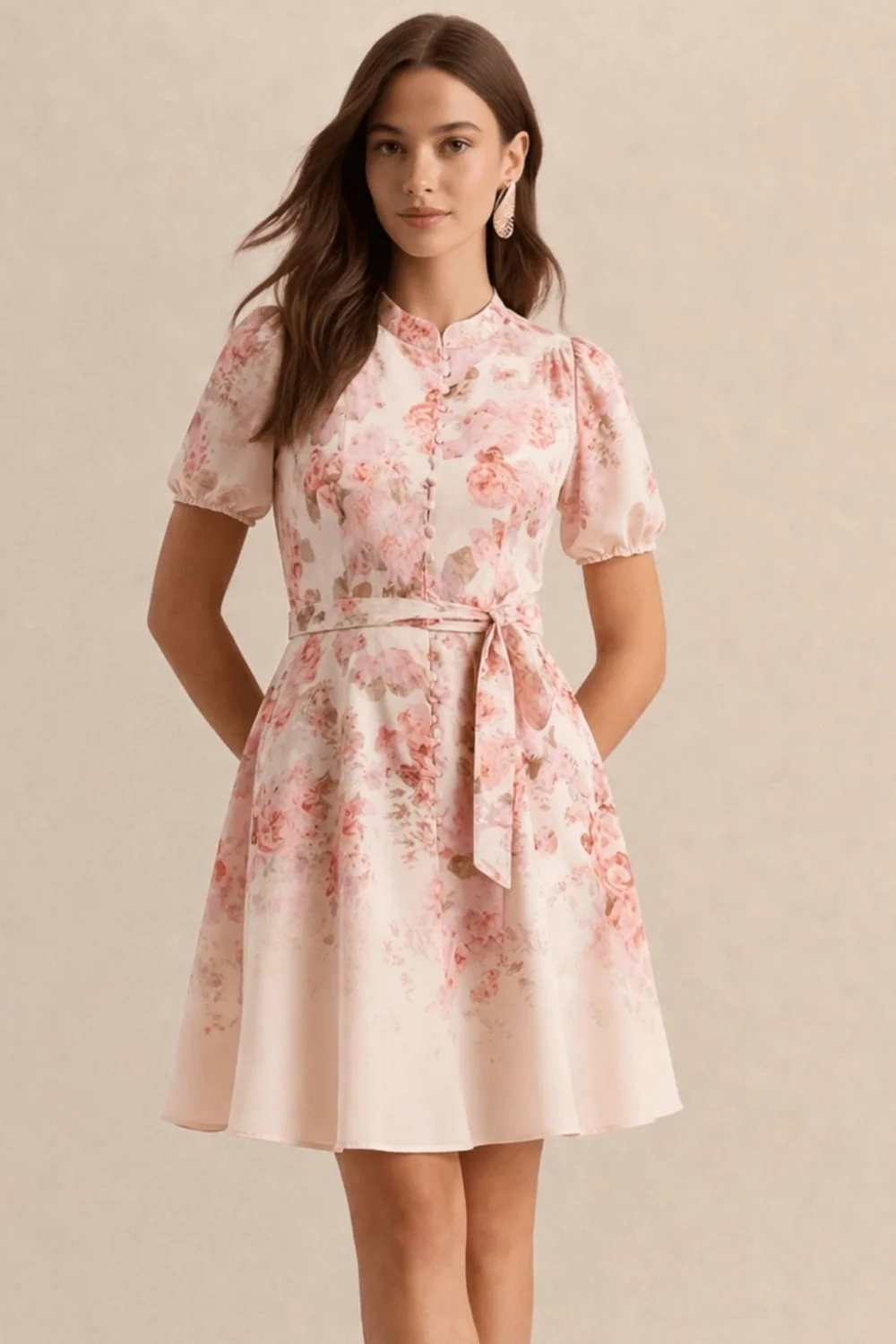 Style Cheat Placement Pink Mini Dress - 16 Image 1