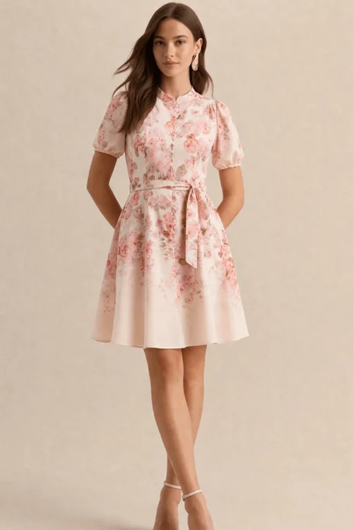 Style Cheat Placement Pink Mini Dress - 16 Image 4