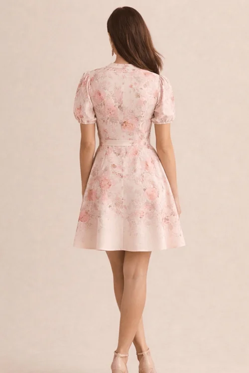 Style Cheat Placement Pink Mini Dress - 16 Image 2